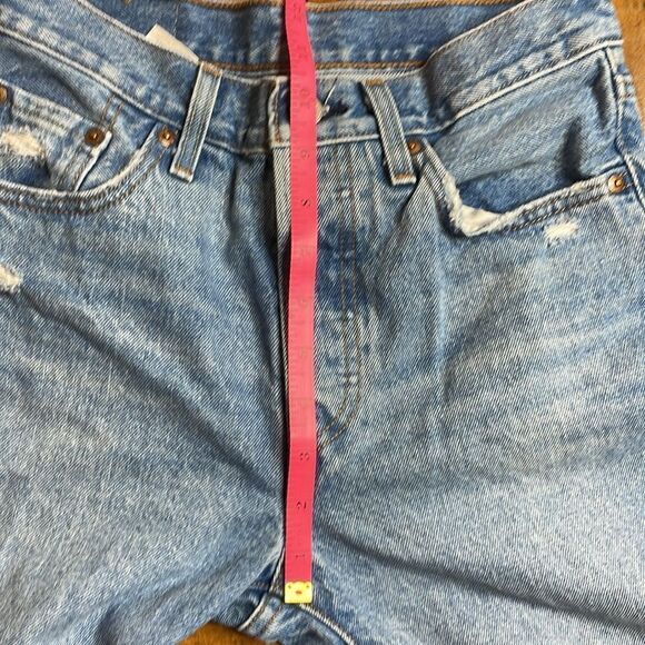 Levi Premium 501® ORIGINAL FIT WOMEN'S JEANS waist size 25 inseam 26 blue - Picture 4 of 11